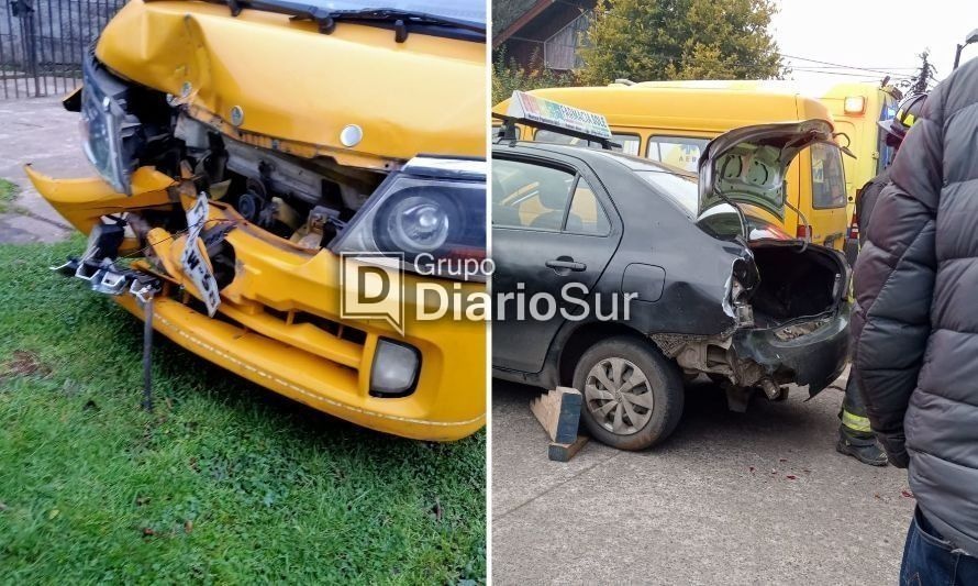 Un lesionado tras accidente en el centro sur de Osorno