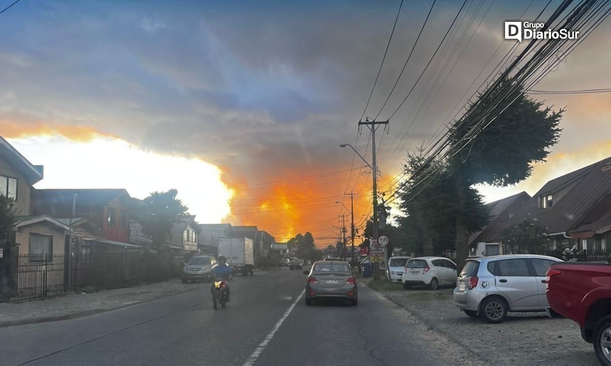 Alerta Roja y orden de evacuar sectores de Puerto Montt por incendio forestal