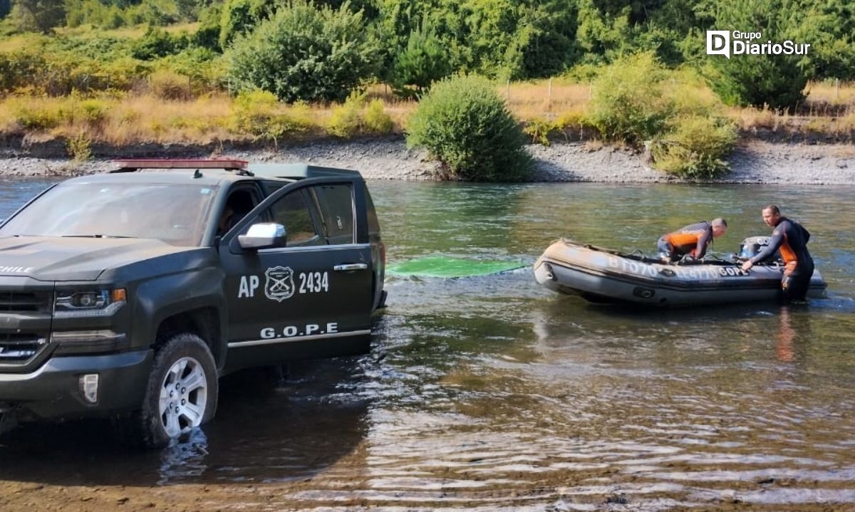 GOPE se suma a la búsqueda de hombre desaparecido en el río Rahue