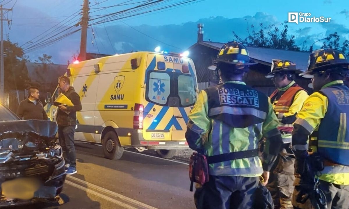 Tres personas resultan lesionadas tras grave accidente en Osorno