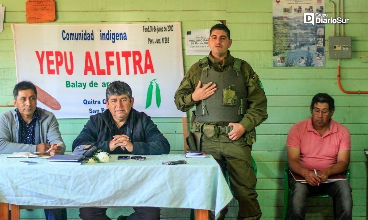 Autoridades y comunidad mapuche se reúnen en San Pablo