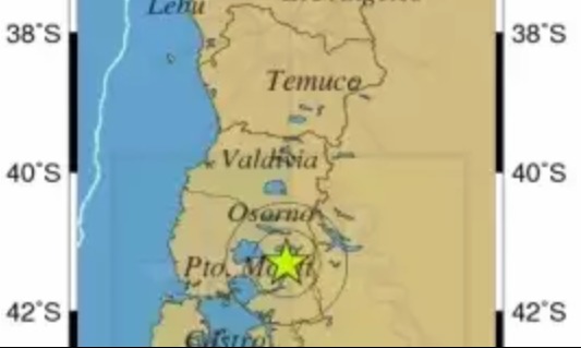 Sismo grado 4 se precibió en Petrohué y en parte de la Región de Los Lagos