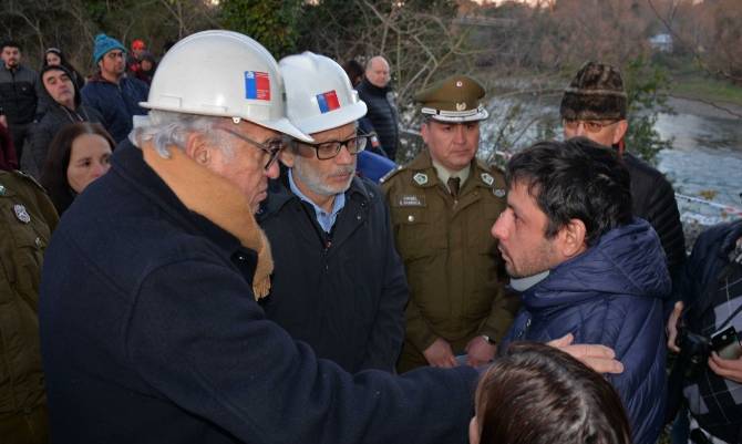 Intendente Jürgensen envió condolencias a las familias afectadas