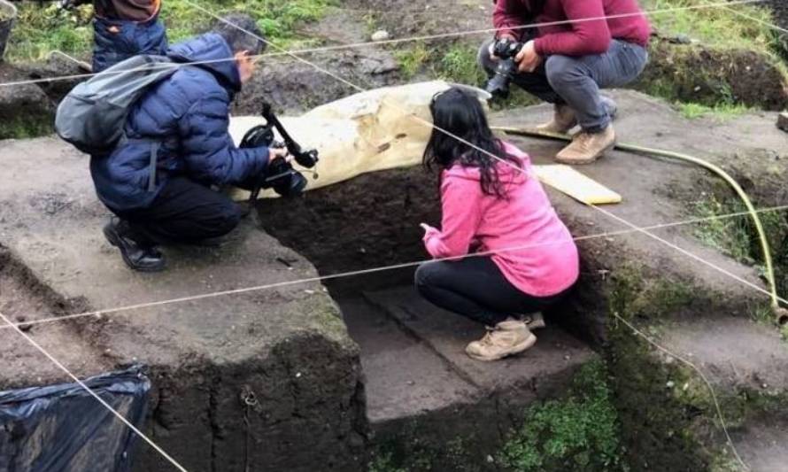 Descubren una nueva huella milenaria en sitio arqueológico de Pilauco
