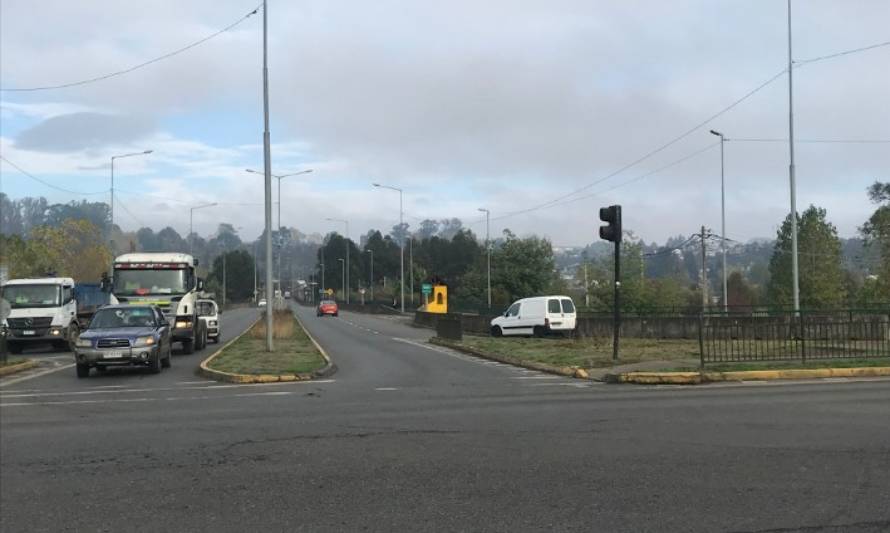 Este lunes comienzan a funcionar las vías reversible en sector Fancke de Osorno