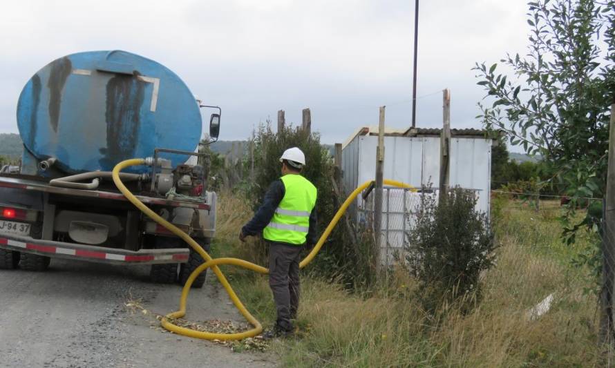 Más de 800 familias de Puerto Montt deben recibir agua a través de camiones aljibe