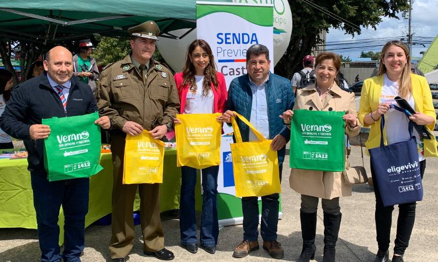 En Castro dan el vamos regional a la campaña “Verano Sin Drogas y Alcohol, Cuidémonos”