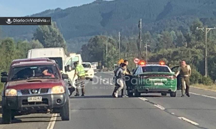 [VIDEO] En Paillaco cae banda de falsos PDI que intentó asaltar camioneta de Chiletabacos en Valdivia
