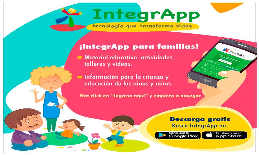 Integra lanzó aplicación móvil con material educativo para niños