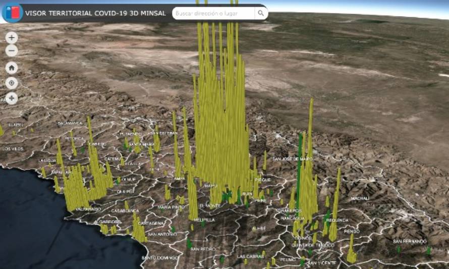 Revisa el Visor Territorial 3D Covid-19 para cada ciudad del país