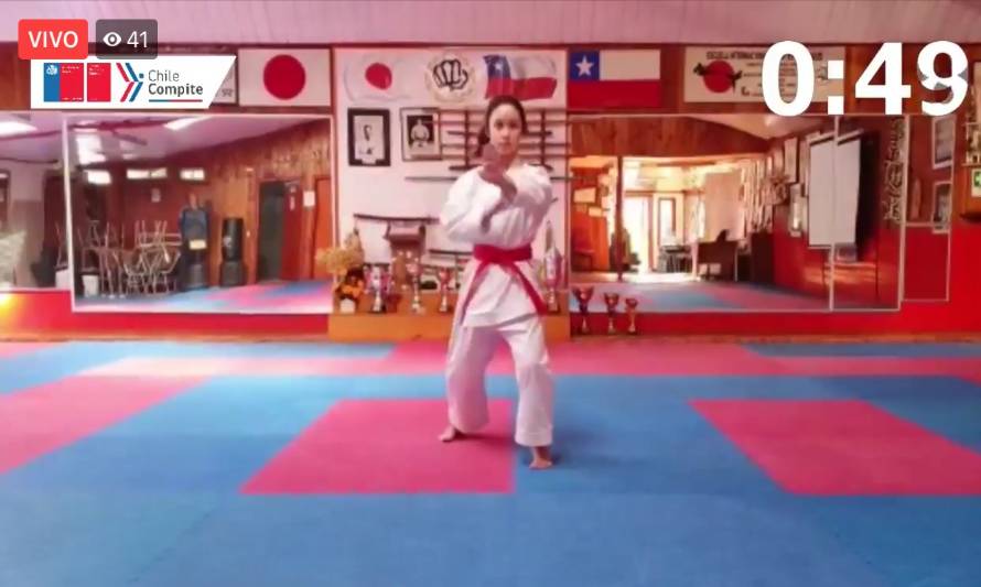 Deportistas de Osorno y Puerto Montt se adjudicaron el segundo campeonato Regional Escolar de Karate Online