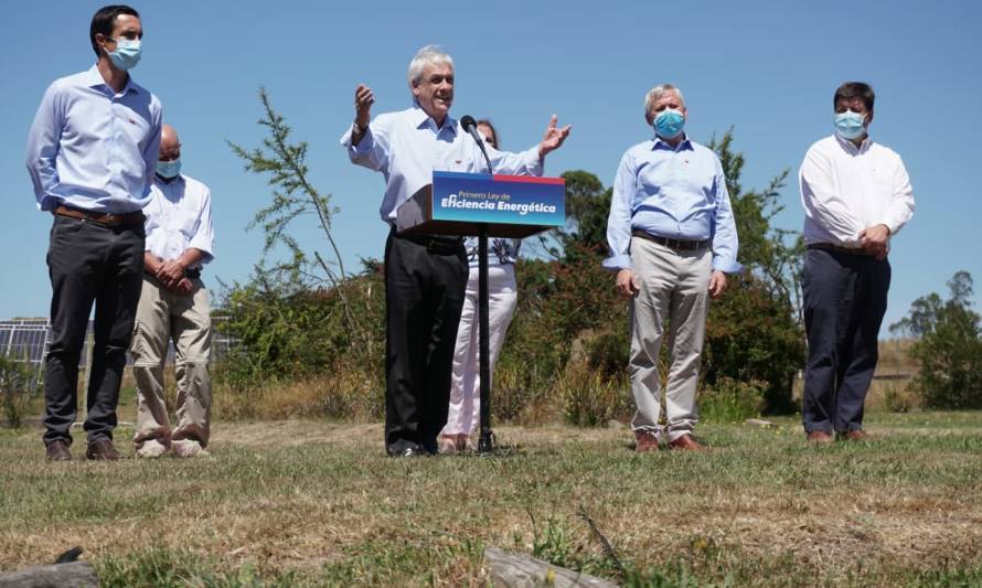 Presidente Piñera promulga Ley de Eficiencia Energética en la Región de Los Lagos