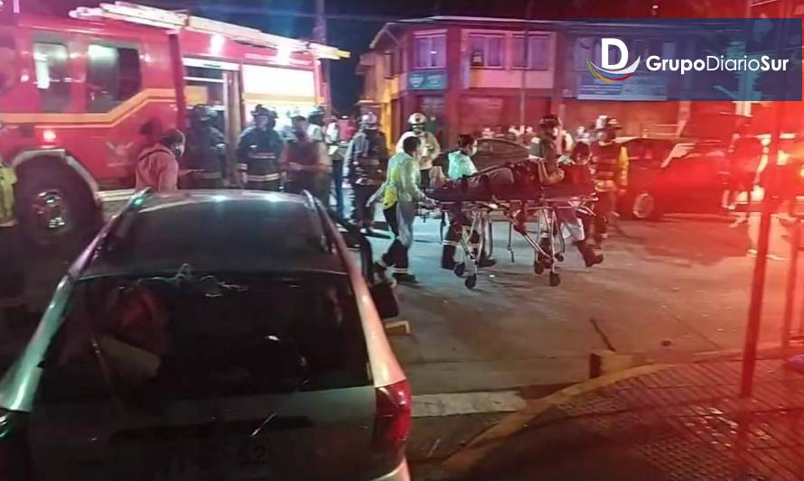 Cinco lesionados dejó colisión en Osorno