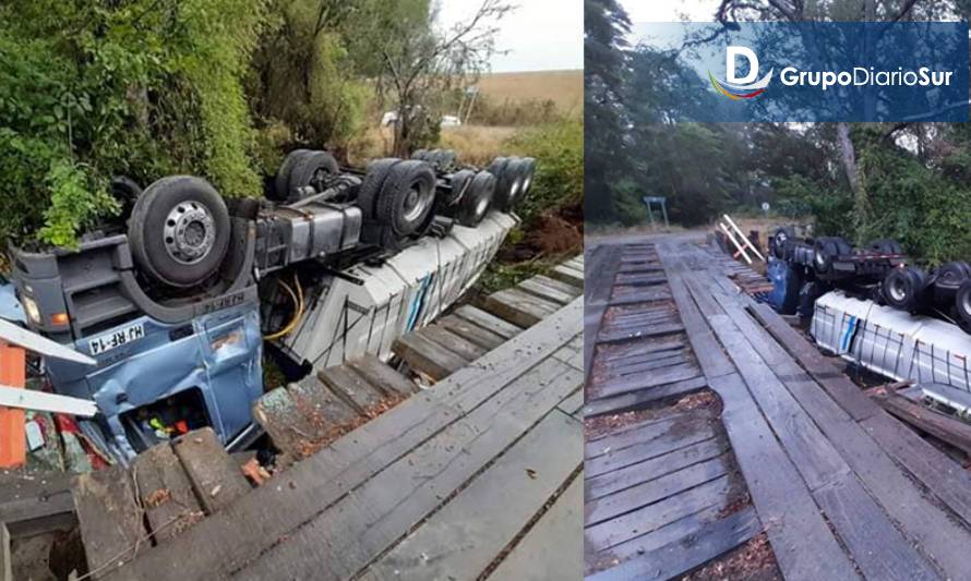 Conductor murió tras volcar en sector rural de Purranque