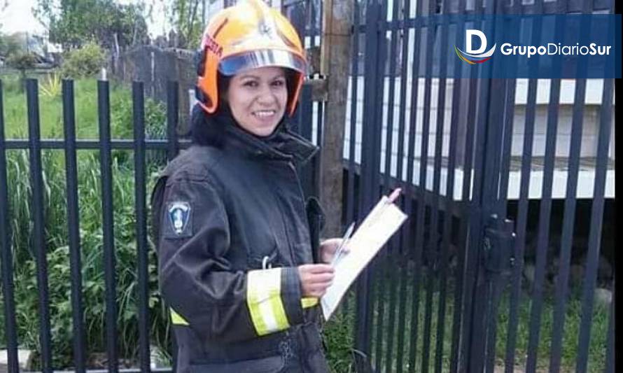 Tens fue elegida como primera superintendenta de bomberos de Fresia