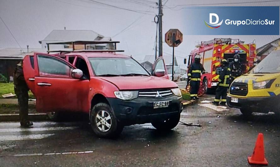 Dos lesionados en choque ocurrido en Rahue Alto