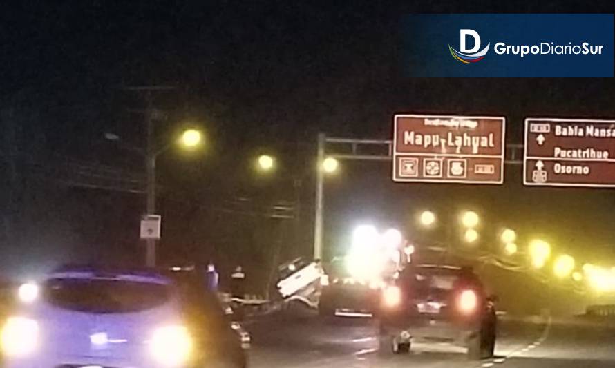 Tres lesionados deja accidente frente al Aeropuerto Cañal Bajo