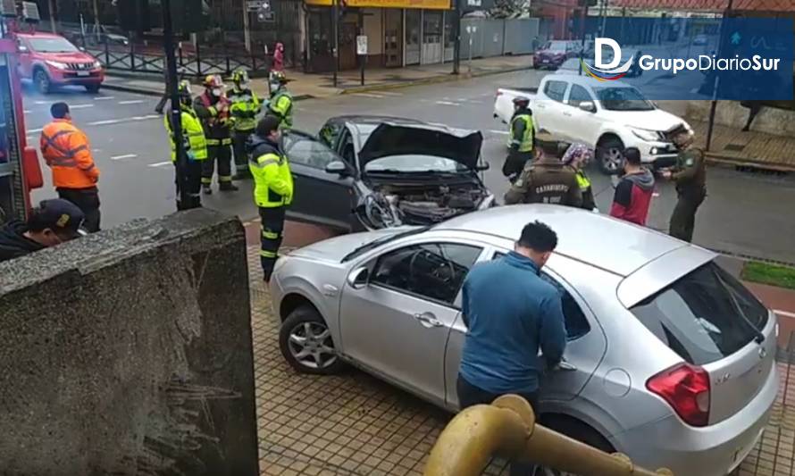 Colisión en centro de Osorno deja tres lesionados