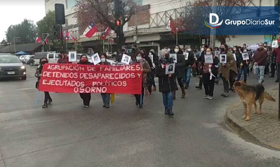Acto conmemorativo por detenidos desaparecidos y ejecutados políticos de Osorno
