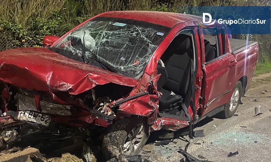 Una víctima fatal y un herido grave tras accidente en salida sur de Valdivia