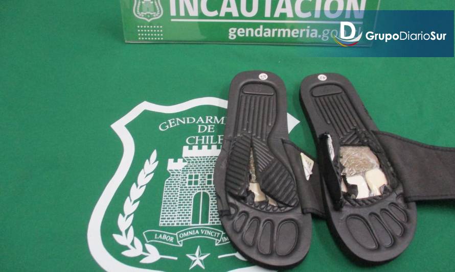 Decomisan droga en sandalias enviadas a la cárcel de Puerto Montt 