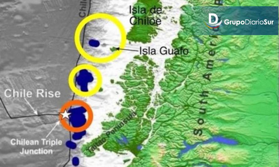 Descubren volcanes subterráneos activos en costa aysenina