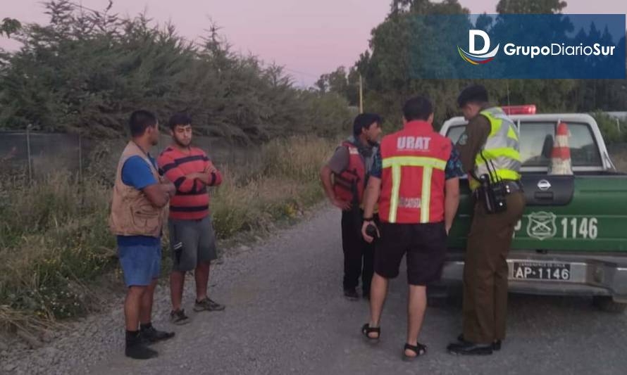 Encuentran embarcación sin sus ocupantes en el río Rahue 