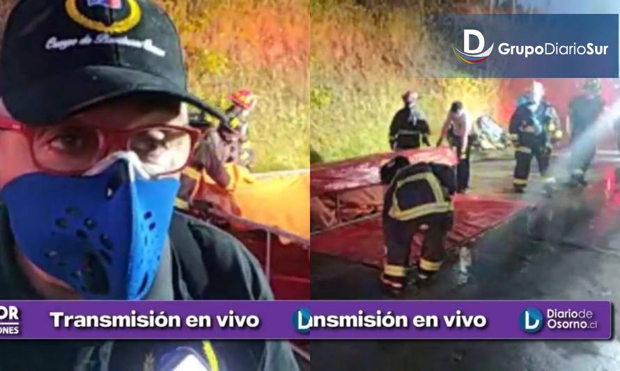 Trabajo de bomberos evita propagación de incendio en sector Los Notros