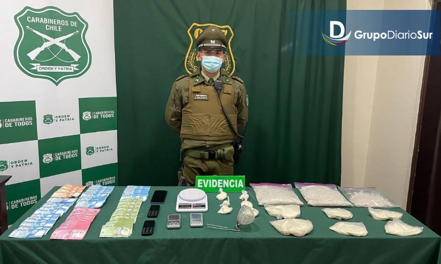 Dos detenidos y casi tres kilos de droga incautados arroja operativo del OS 7