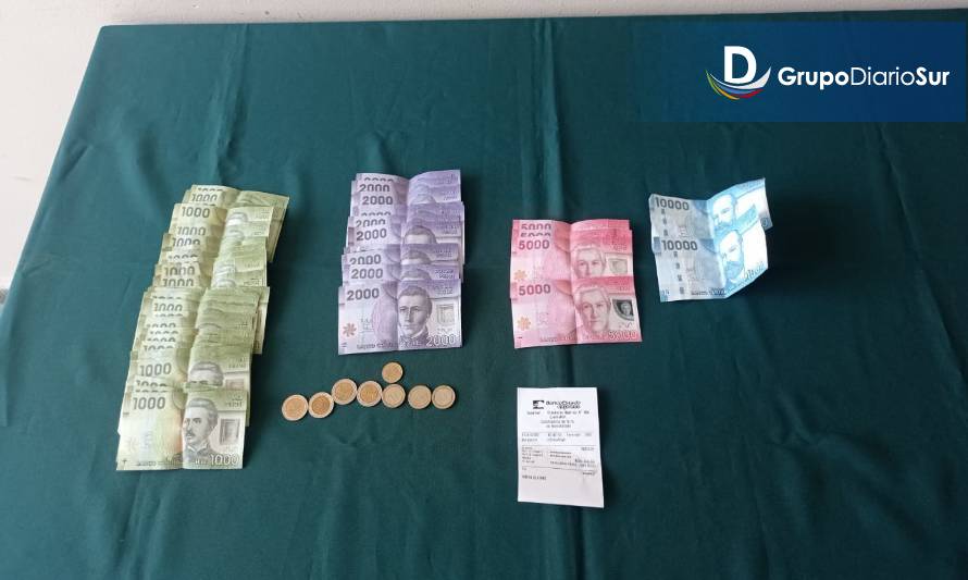 Detienen a hombre y recuperan dinero robado a adulto mayor en Osorno