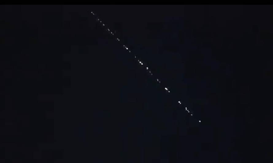Nada de ovnis: Nuevamente fue visible "tren espacial" de Starlink