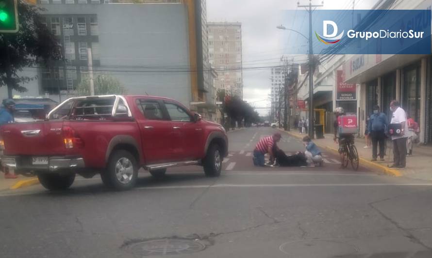 Joven de 25 años fue atropellada en Osorno