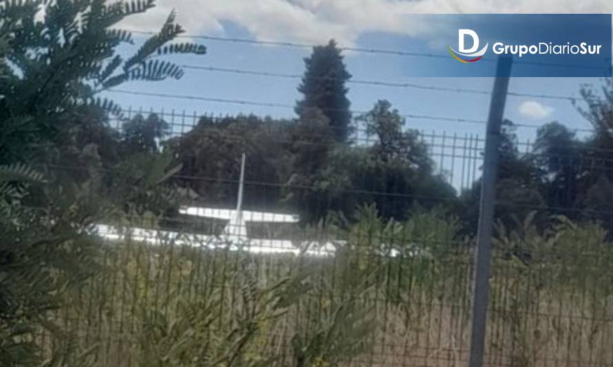 Avioneta sufrió accidente en aeródromo de Osorno
