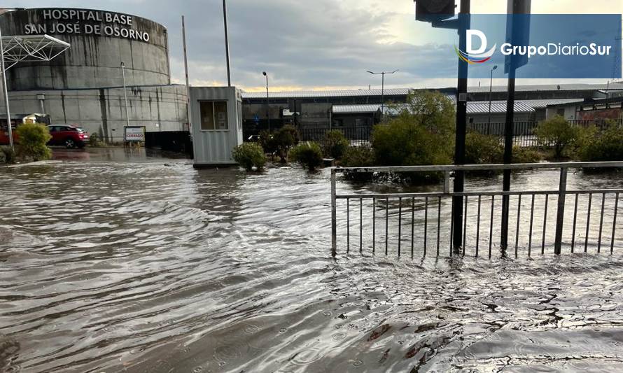 Intensas lluvias causan inundaciones en varios sectores de Osorno