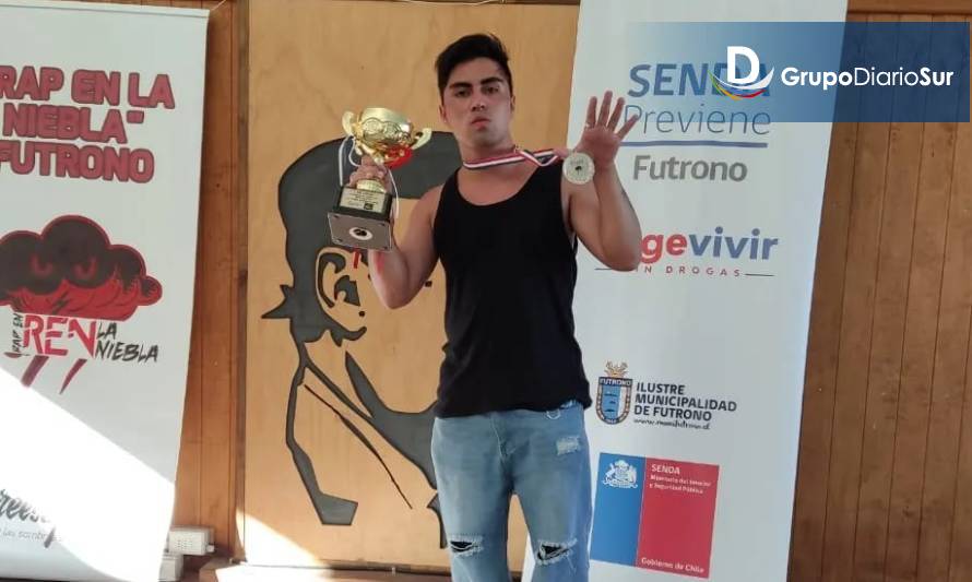 Joven osornino ganó campeonato de freestyle en Futrono