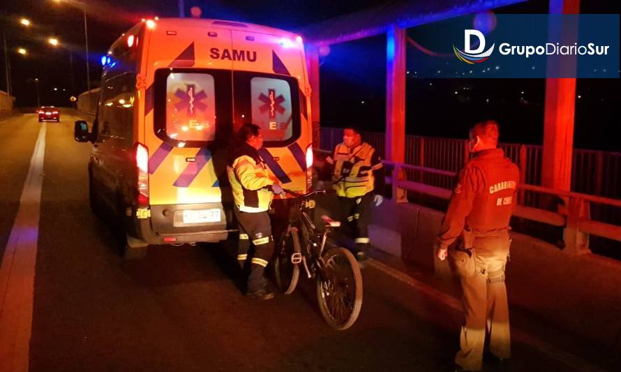 Carabineros evitaron que joven se lanzara desde puente en Osorno