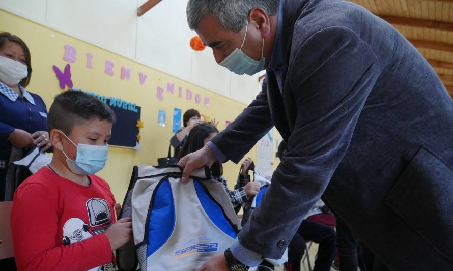 Saesa donó útiles escolares a niños de zonas rurales de Puyehue