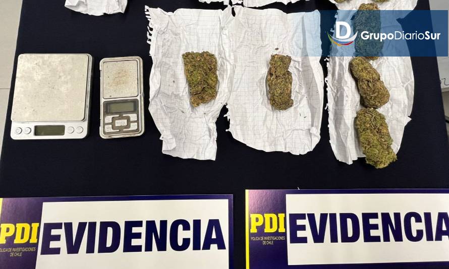 PDI detiene a sujeto que comercializaba cannabis por redes sociales en Osorno