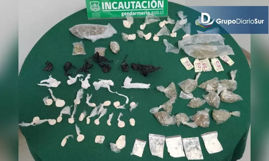 Importante decomiso de drogas por lanzamientos en cárcel de Puerto Montt 