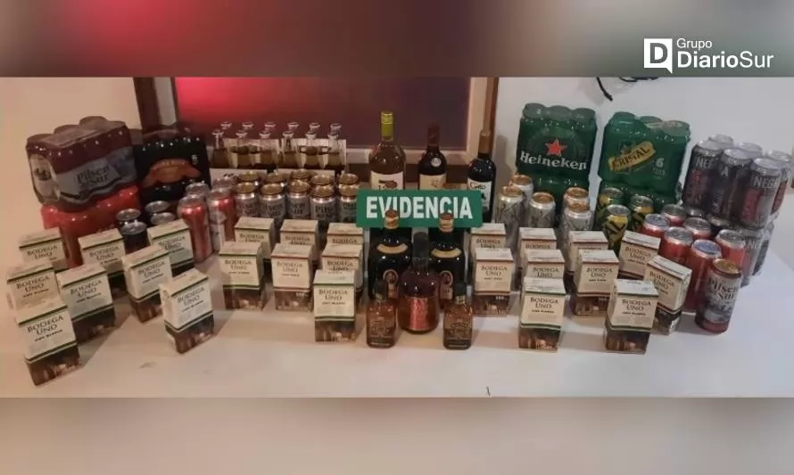 Descubren venta clandestina de alcohol en local comercial de Osorno