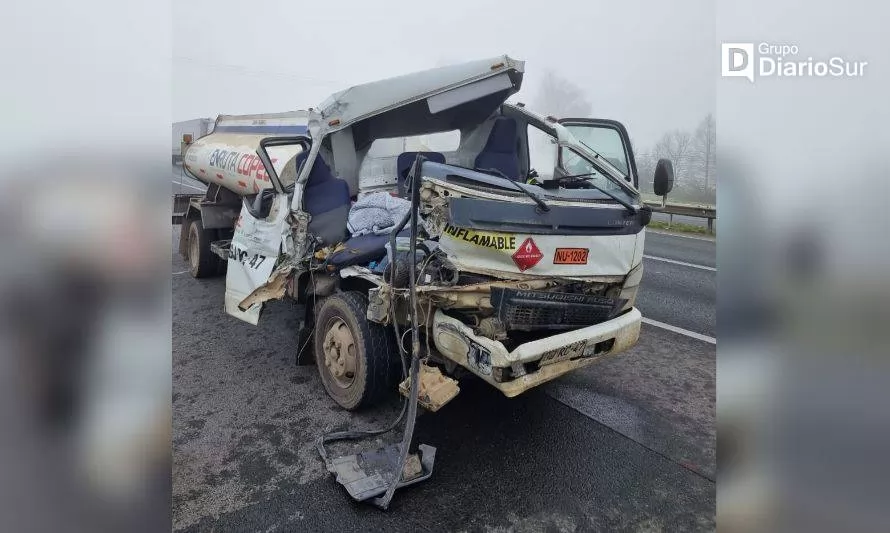 Camión que transportaba combustible protagonizó colisión en Ruta 5 Sur