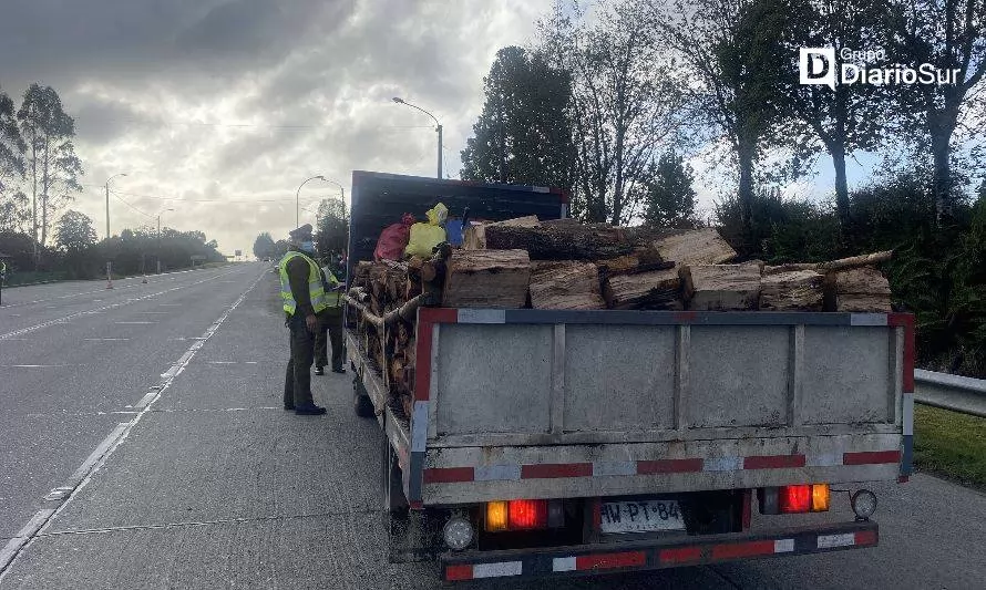 Intensifican fiscalización al transporte de maderas provenientes de bosque nativo