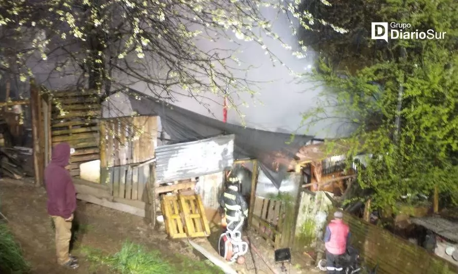 Una mujer resultó lesionada en incendio registrado en Osorno