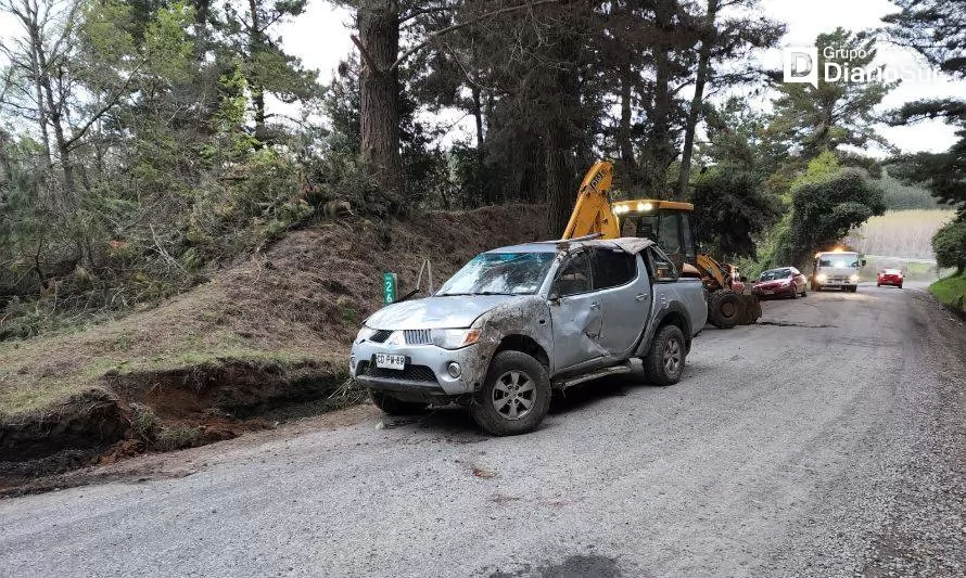 Reportan accidente vehicular en el sector Cancha Larga, Osorno 