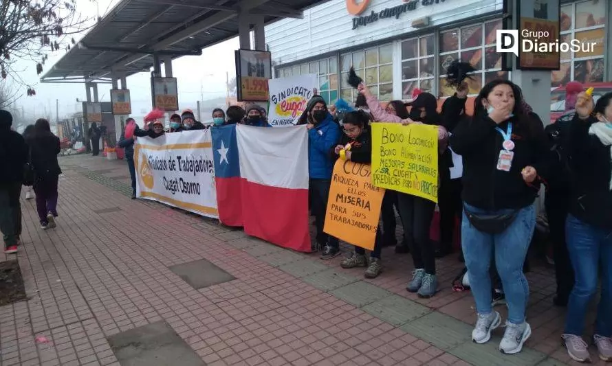 Sindicato de supermercado Cugat Osorno puso fin a su huelga legal
