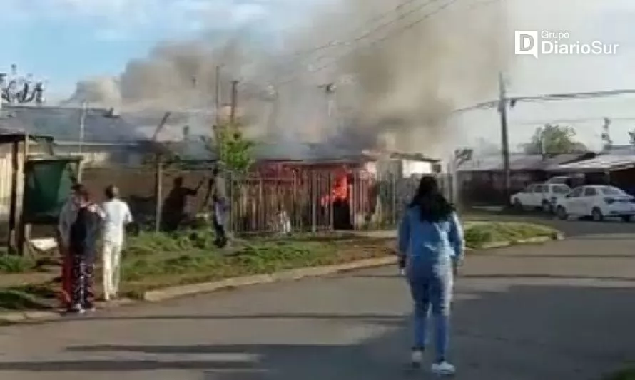 Incendio consume una vivienda en Purranque