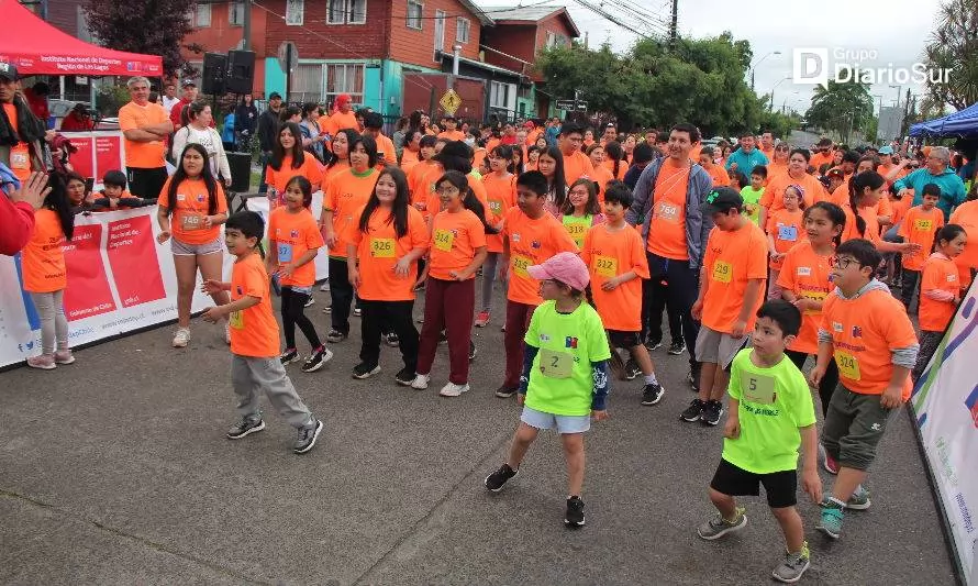 Familias participaron en corrida del Colegio William Booth de Osorno