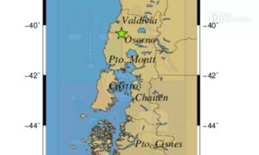 Reportan temblor en la Provincia de Osorno