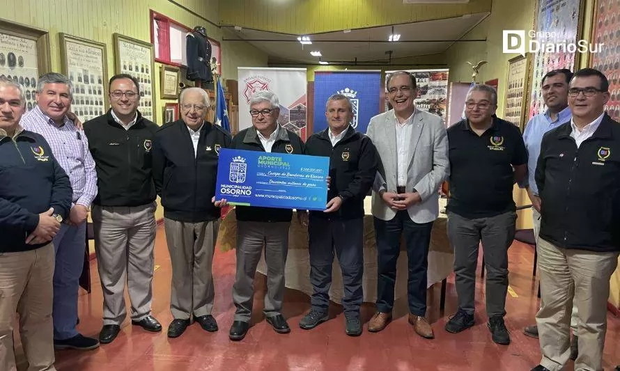 Municipalidad entregó histórico aporte al Cuerpo de Bomberos de Osorno