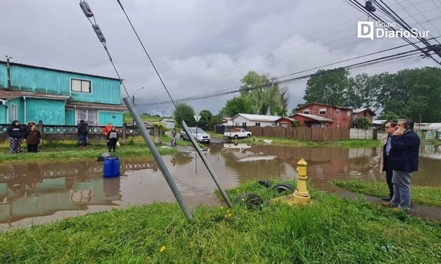 Anegamientos en Osorno: revisa los efectos del aguacero de este viernes